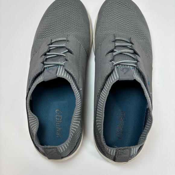 OluKai Makia Ulana Kai Sneakers Gray Knit Leather Men’s Size 8 Leather EUC - Picture 6 of 8